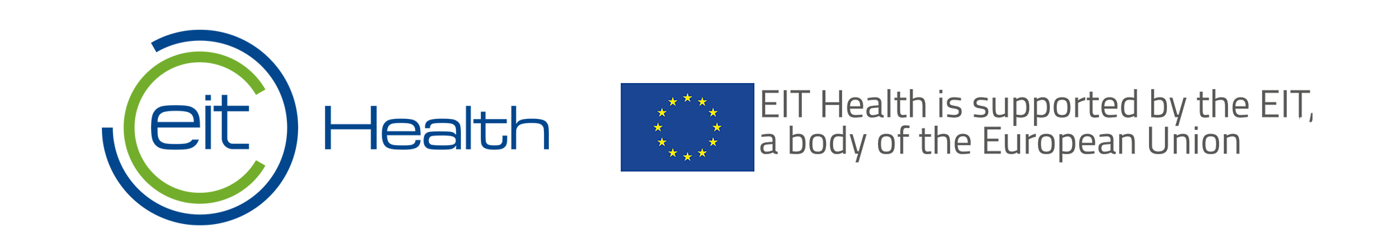 logo EITHealth i bandera de la Unió Europea